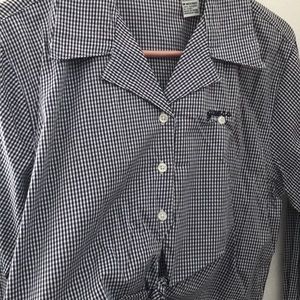 Guess crop top long sleeve shirt